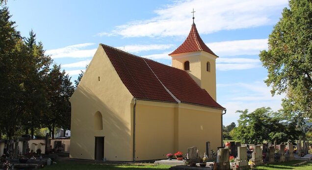 Čejetice, kostel sv. Havla po obnově, pohled od severovýchodu, 2023