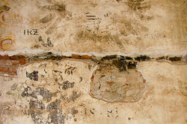 Hrad Švihov, Druhé patro severního paláce, detail malby