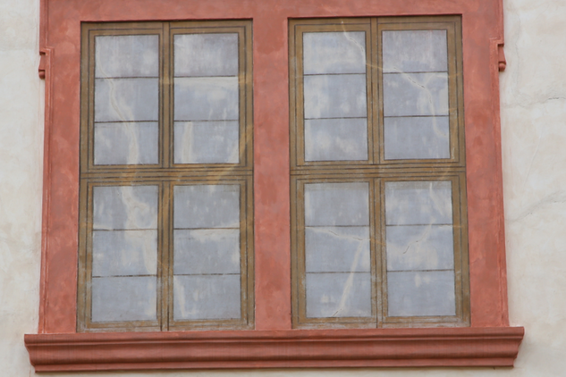 Nový Hrad v Jimlíně, detail omítky
