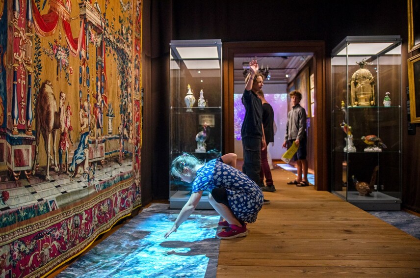 Didaktický program DAR SLAVNOSTI, výstava Šlechtické slavnosti a zábavy, Galerie Mincovna, SHZ Český Krumlov, září 2022, foto J. Sajtlová