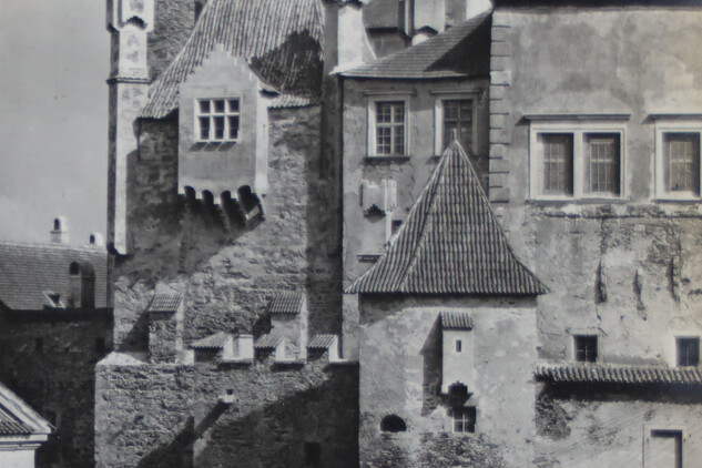 Jindřichův Hradec, hrad a zámek od západu, 1917. ÚDU AV ČR, Sbírka historické fotografie