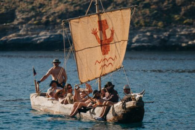 Expedice Monoxylon III, 25. 5. - 9. 6. 2019, plavba na člunu z dubového kmene 400 kilometrů Egejským mořem